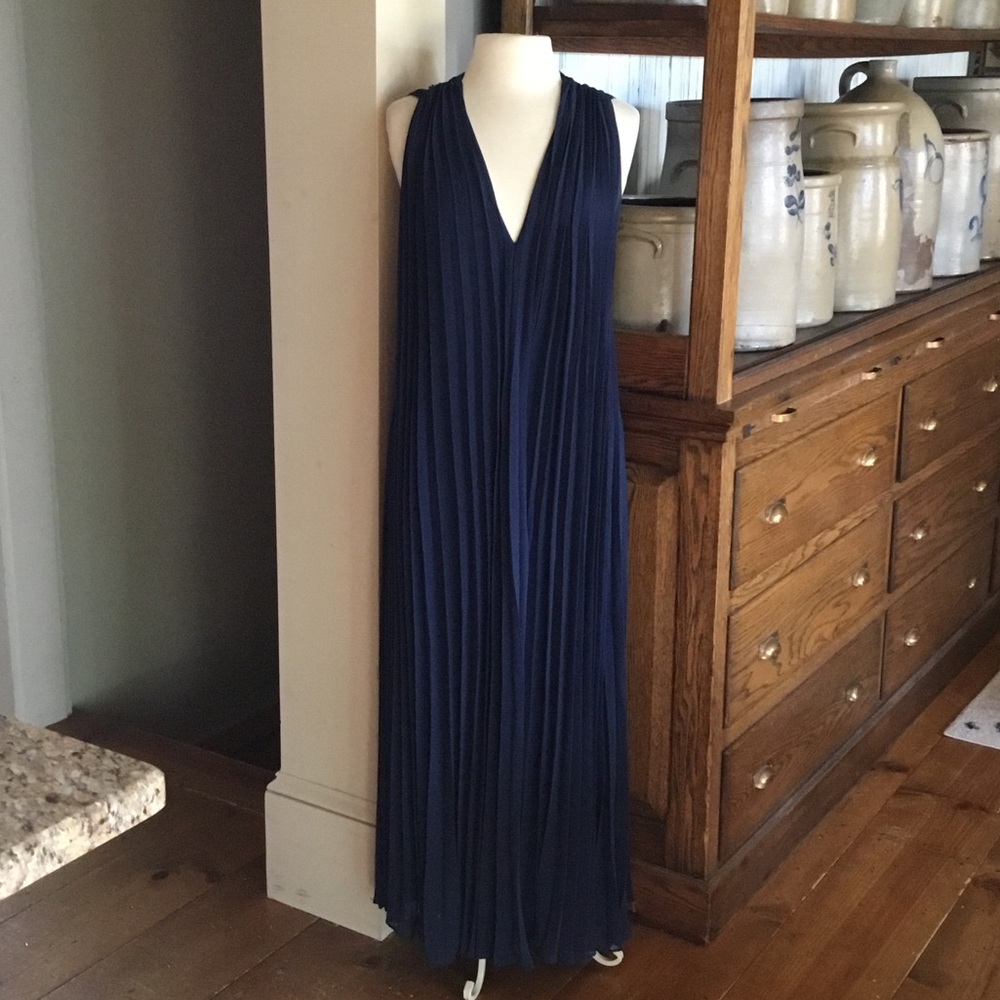Banana Republic Georgia Open Back Pleated Dress - Picture 3 of 9